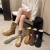 Women's Thick Bottom Belt Buckle Fashion Winter Lightweight Warm Anti Cold Snow Boots Non-slip Casual Sneakers Cotton Boots