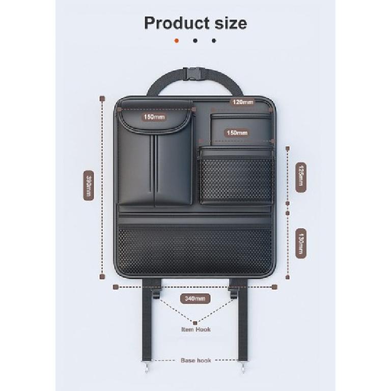 Multi Pocket Car Seat Back Storage Hanging Bag Interior Organizer Accessories