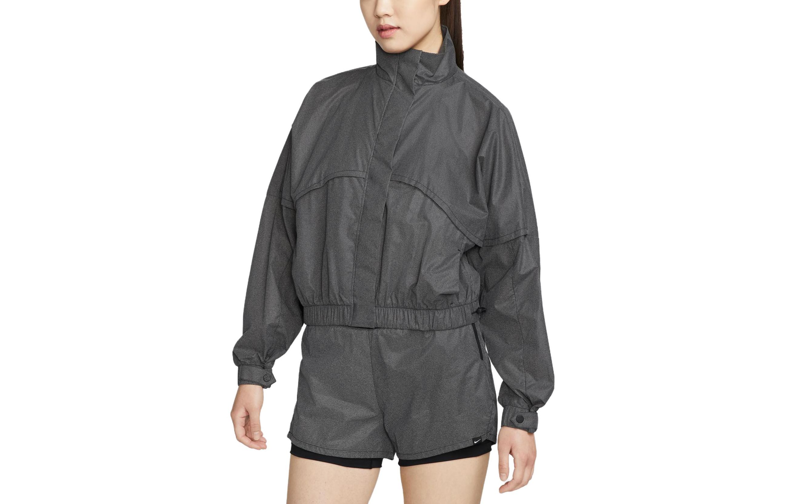 

Nike Jackets Women s Black Stand Collar Moderate Other DX0289-010 XL