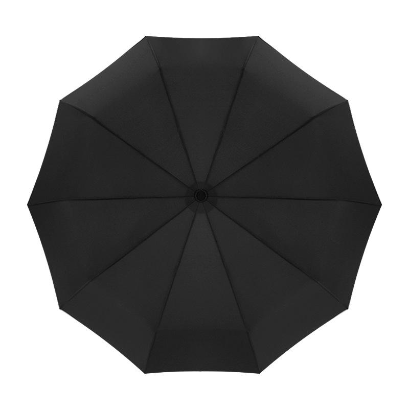 Automatic umbrella creative new 10 bone color scheme handle three fold men, umbrella waterproof