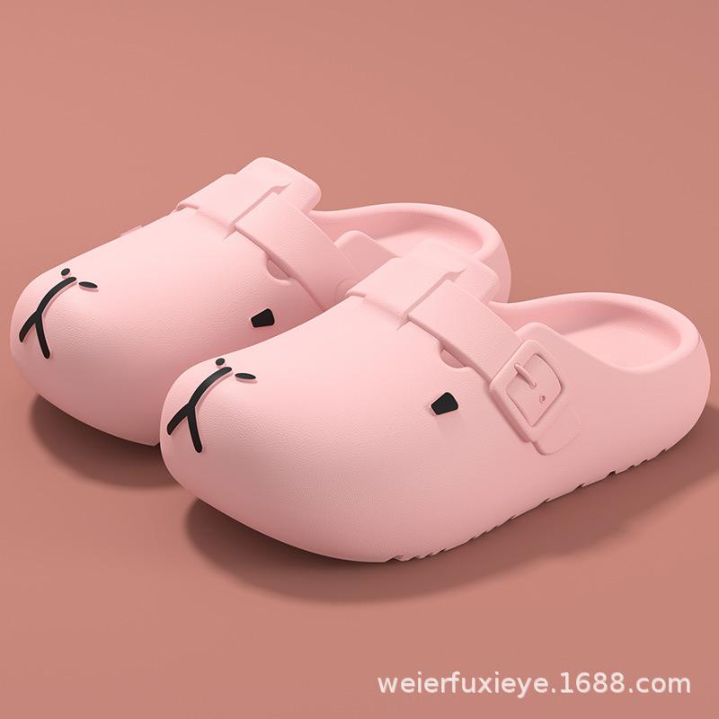 Children's summer cartoon fashion sandals for boys and girls, non-slip soft-soled beach shoes, kids' closed-toe Birkenstock shoes
