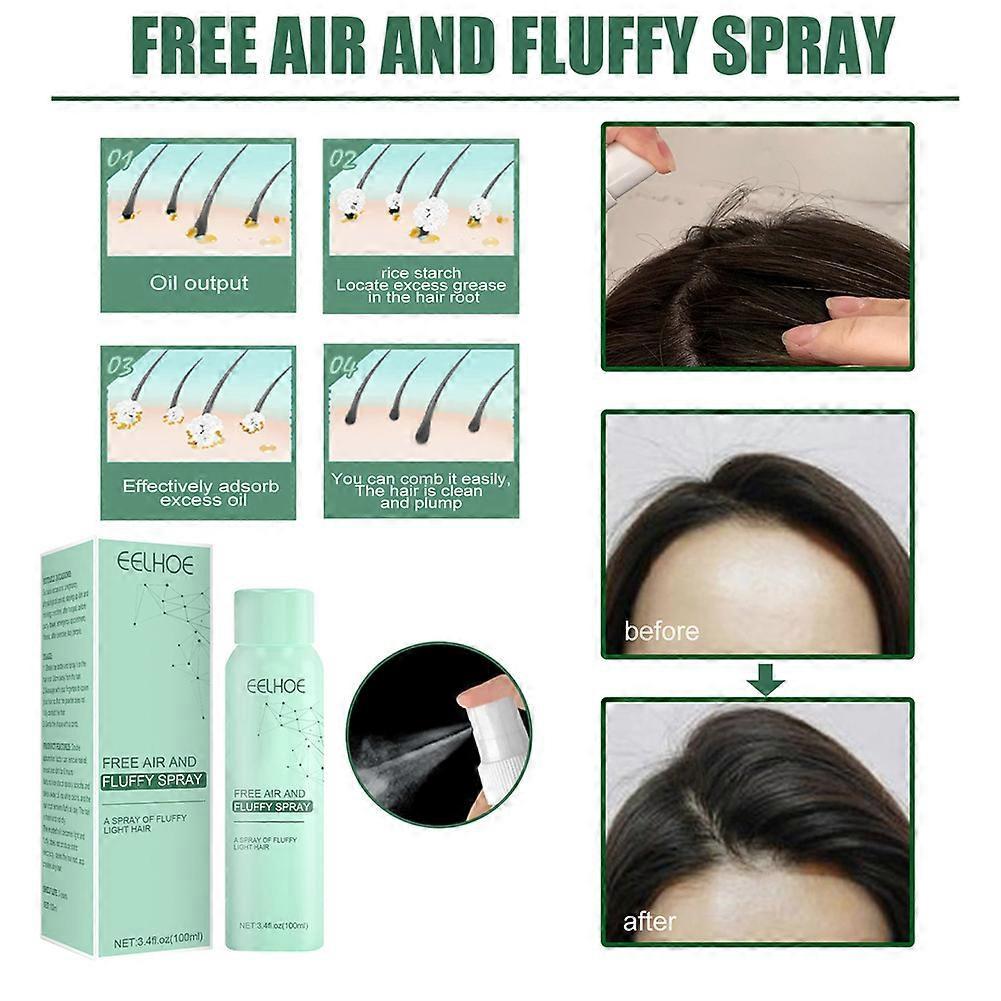 3Pcs Professional Oil Control No-wash Hair Fluffy Spray Lazy Hair Styling Dry Shampoo Hair Voluming Spray