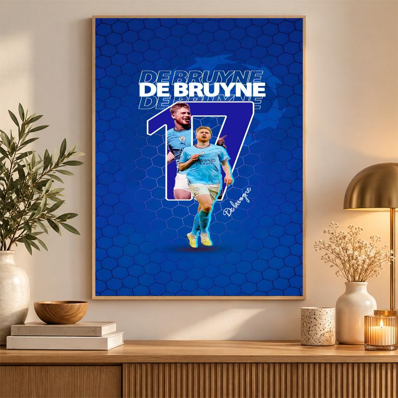 Kevin De Bruyne Diamond Painting Kit 5D Full Drill DIY Diamond Mosaic Wall Art Home Decor
