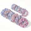 12pcs/lot Floral Scrunchies for Hair Elastic Scrunchy Women Small Large Mix Chiffon Fabric Fashion Daisy Garden Holiday