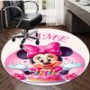Personalized M-Minnie Round Chair Office Rug - Perfect for Mat, Office Chair & More - Ideal Gift for Birthdays and Holidays