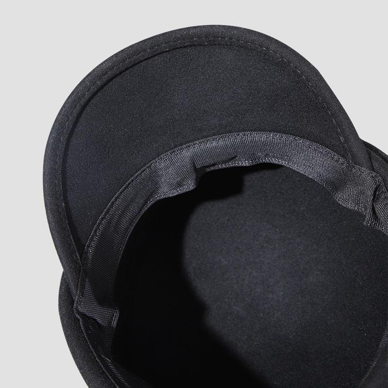 Fashion Stylish Ladies Daily Use Party Business 100% Wool Thermal Warm Black Bowler Hat