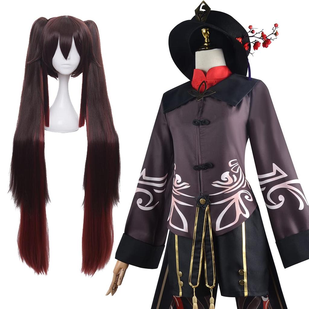 Genshin Kurumi Cosplay Costume with Deluxe Stage Holiday Gift [HOLOUN] Wig, Version, Wear, Dress, Christmas, Halloween,