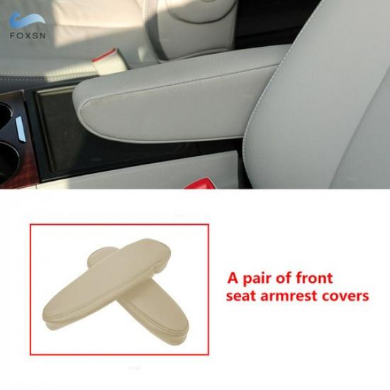 Beige/Tan Leather Front Seat Armrest Handle Cover For Toyota Sienna 2011-2018