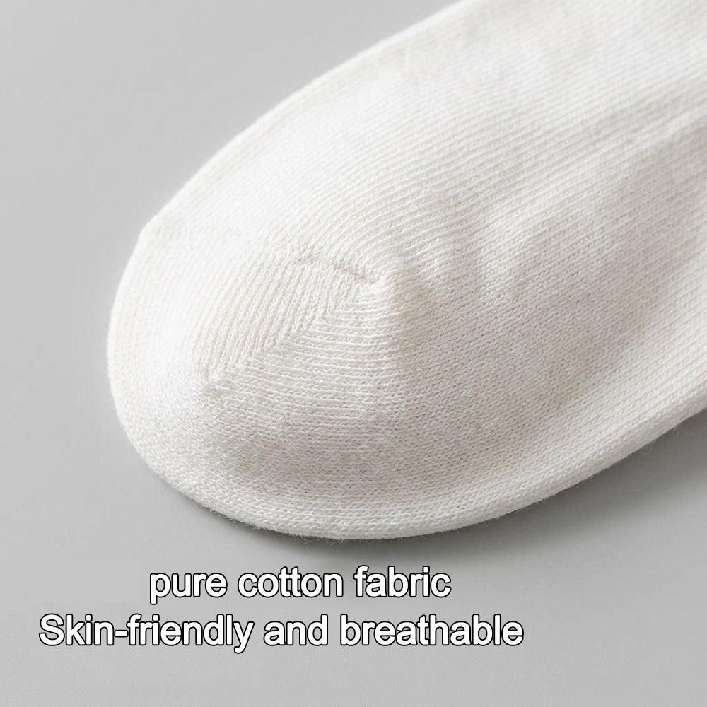White Women Socks Lolita Bowknot Socks Japanese Short Crew Socks Spring Summer