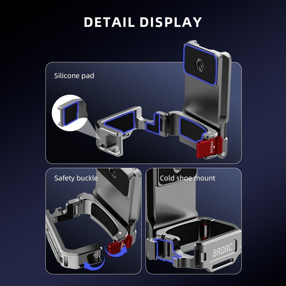 Aluminum Alloy Magnetic Adapter Frame Mount Base for DJI Osmo Pocket 4/3 Gimbal Camera Accessories