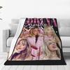 Coperta Flanella Sabrina Carpenter Anni '90 Tessile Decorativo Traspirante Leggera Sottile Coperta da Lancio per Divano Auto Biancheria da Letto Coperte