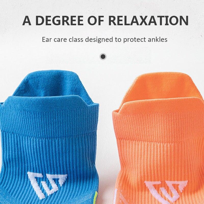 2 Pairs Quick Dry Breathable Anti-Slip Running Socks Fitness Gym Sweat-wicking Women Men Socks