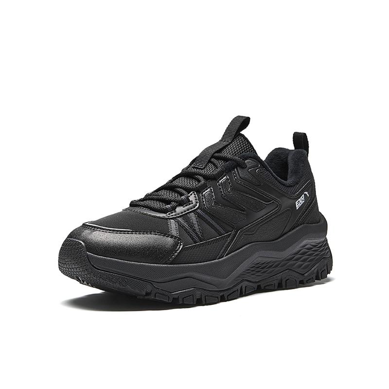 Anta Mountain Exploration Low Top Trail Running Shoes, Fleece Lined Women's Basic Black 922545584-6