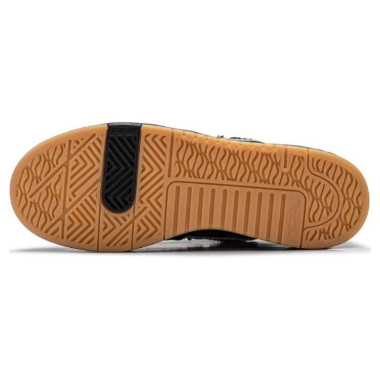 Li Ning GOS 2000 Slip Resistant Abrasion Resistant Low top Skateboard Shoes Men's Black AEPU005-2