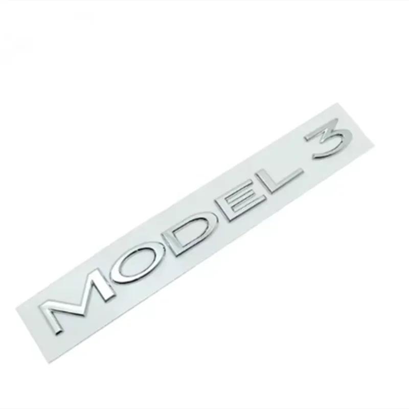 

Original 3D ABS Letters Logo For Tesla MODEL 3 Y Car Rear Tailgate Trunk Emblem Badge Decal Stickers Auto Styling Accessories