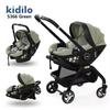 Luxe 3-in-1 Opvouwbare Baby Kinderwagen met Reiswieg en Autostoeltje, Comfort voor Pasgeborenen, Compact en Multifunctioneel