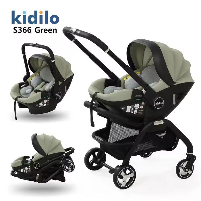 Luxury 3-in-1 Foldable Baby Stroller with Bassinet and Car Seat, Newborn Comfort, Compact and Multifunctional