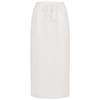 Edition Women's Linen Elastic Waist Midi Skirt