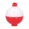 Fishing Ball Shaped Floats ABS Round Buoy Bobbers Fishing Bait Accessories Red White45mm1.8in