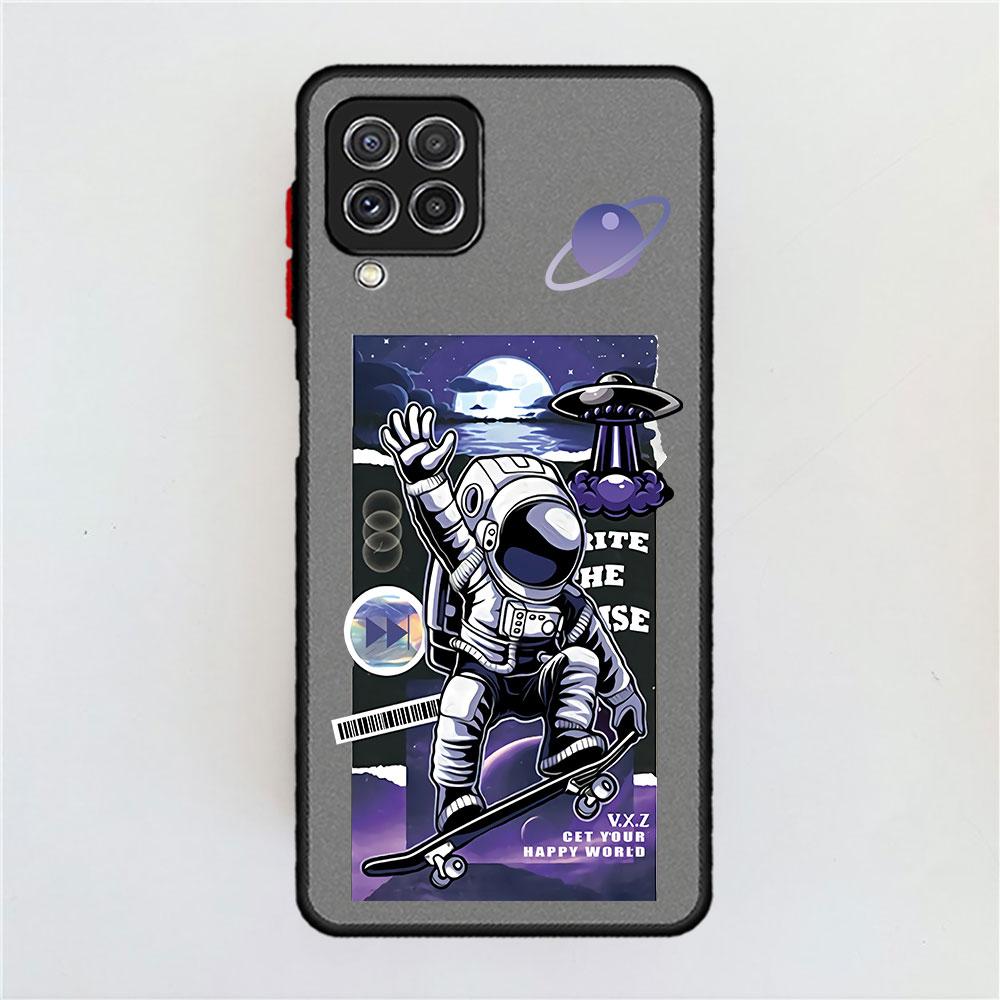 

Милый матовый чехол Astronaut Planet для Samsung Galaxy A52 A12 A51 A32 A21s A71 A32 5G A12 A22 A53 A70 A50 A30 Жесткий чехол для телефона Samsung A20s