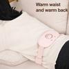 Electric Heating Pad for Cramps Heated Waist Belt Menstrual Pain Relief 3 Temperature Portable Heat Therapy Travel with Vibration Massage,
