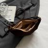 Solid Color Retro Shoulder Bag Women's Fashionable Simple Crossbody Bag Dumpling Bag Daily Commuting Armpit Bag Mobile Phone Bag Women Horn Bag
