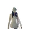 Swimsuit 's split striped vacation style slim fit conservative neck bikini beach hot spring swimsuit