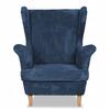 Ohrensessel Bonito skandinavisch Family Meble blau marine Kord