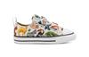 Converse All Star 2V Low Top Skateboard Shoes White Multicolor Infant And Toddler 768463C
