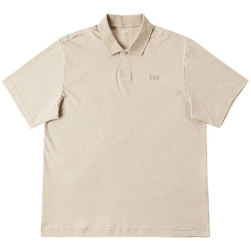 Lee Men s Logo Print Lightweight Polo Shirt S