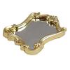 1:12 Dollhouse Miniature Gold-Trimmed Chic Mirror for Bedroom/Bathroom