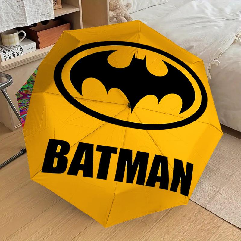 1PC Warner Batman Umbrella-8-Rib Reinforced, Automatic Open, Lightweight & Durable-A67
