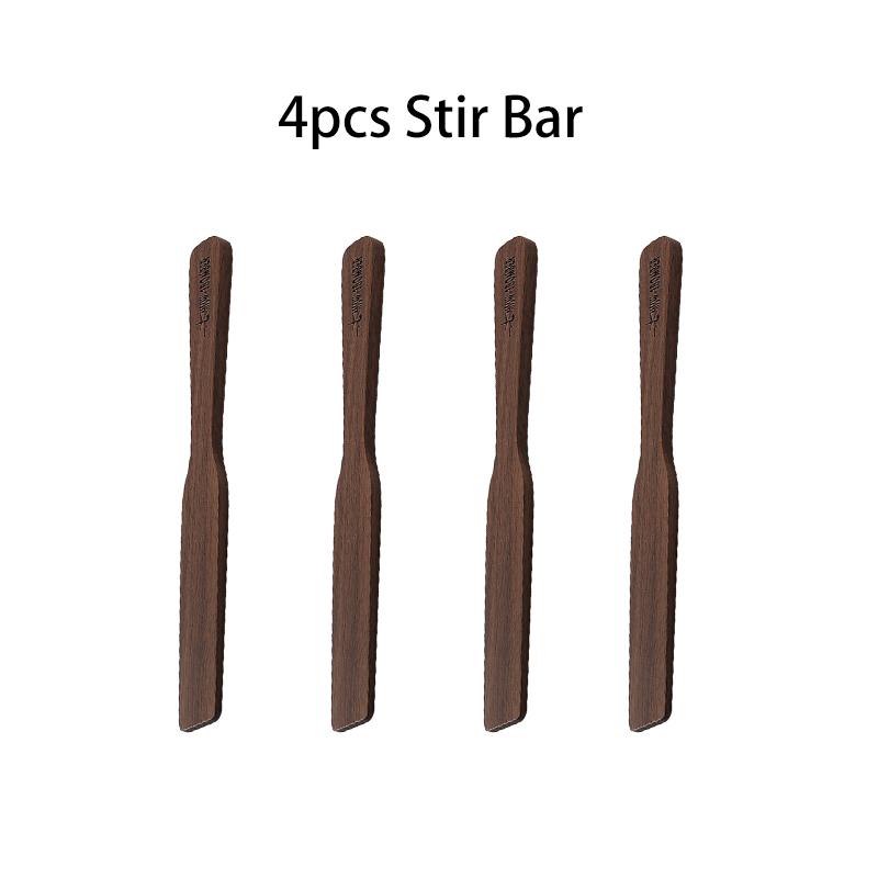 MHW-3BOMBER Durable Walnut Stirrers Vintage Solid Wood Textured Coffee Stirrers Exquisite Home Barista Kitchen Accessories