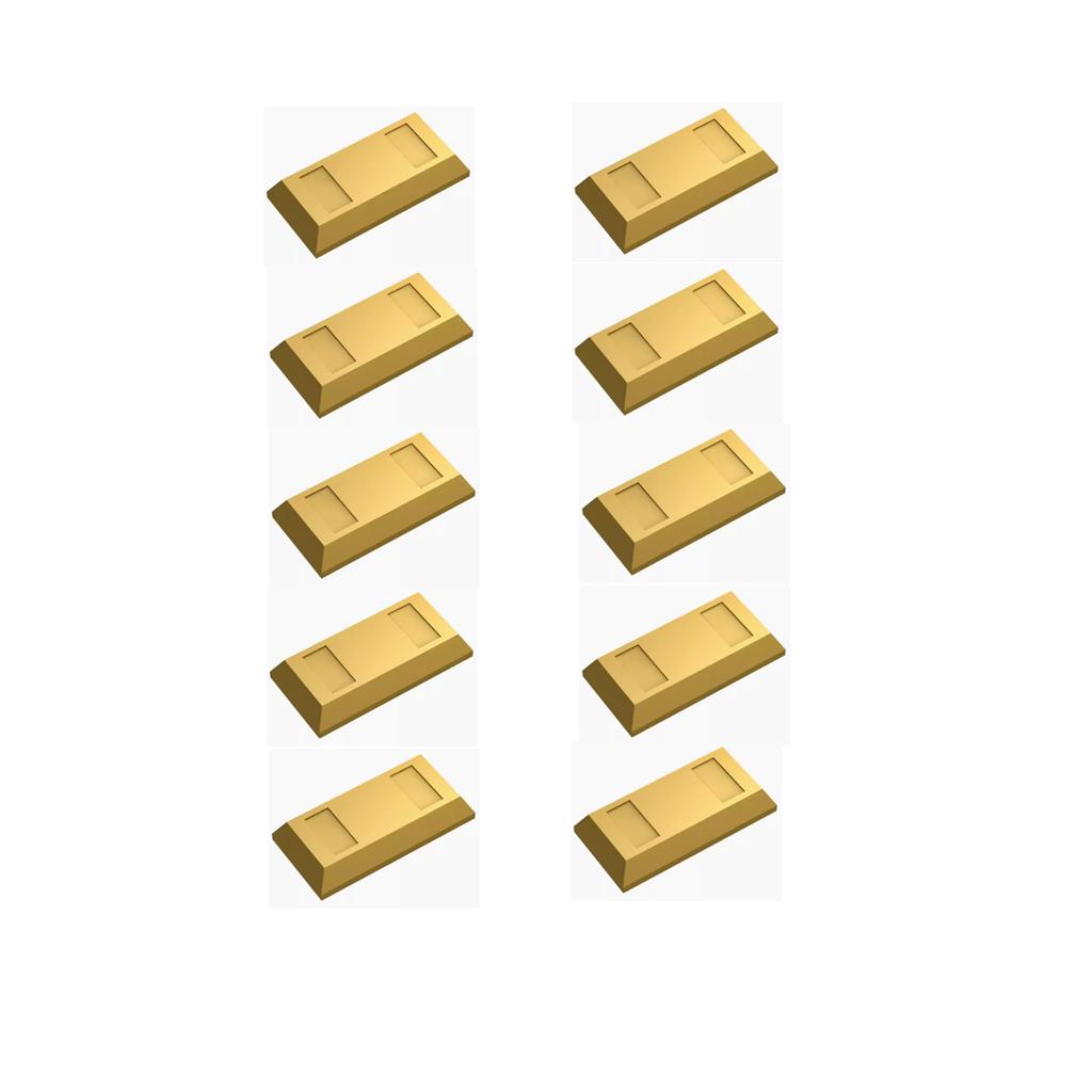 

City Small Vault Gold Silver Mine Money Treasure Chest Attachments Kids Toys for Children MOC Constructing Blocks Gifts 29377