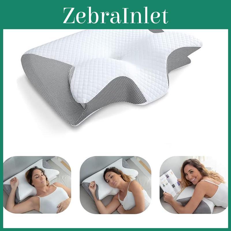 1pc Pillow Memory Cervical Foam 2 In 1 Ergonomic Contour Orthopedic Pillow For Neck Pain Contoured Support Pillowsneck Pillow