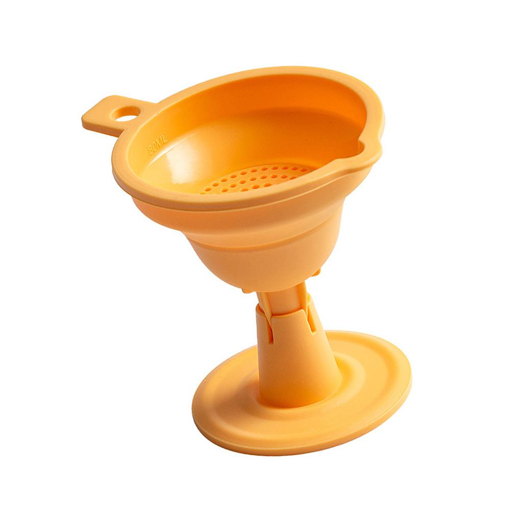 

Силиконовые складные воронки Кухонные принадлежности Кухонный аксессуар Складная воронка жёлтый