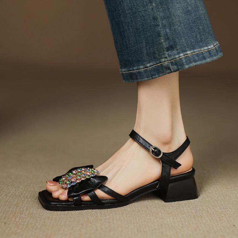 

Летние женские сандалии на плоской подошве, повседневные однотонные с пряжкой, удобные, больших и маленьких размеров, женские сандалии с мягкой подошвой, новые сандалии с открытой пяткой, женские 43 (customized non-return and exchange) чёрный