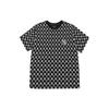 MLB New York Yankees All-Over-Print Lässiges lockeres Rundhals-Kurzarm-T-Shirt Unisex Oberteile Schwarz 31TSM1131-50L