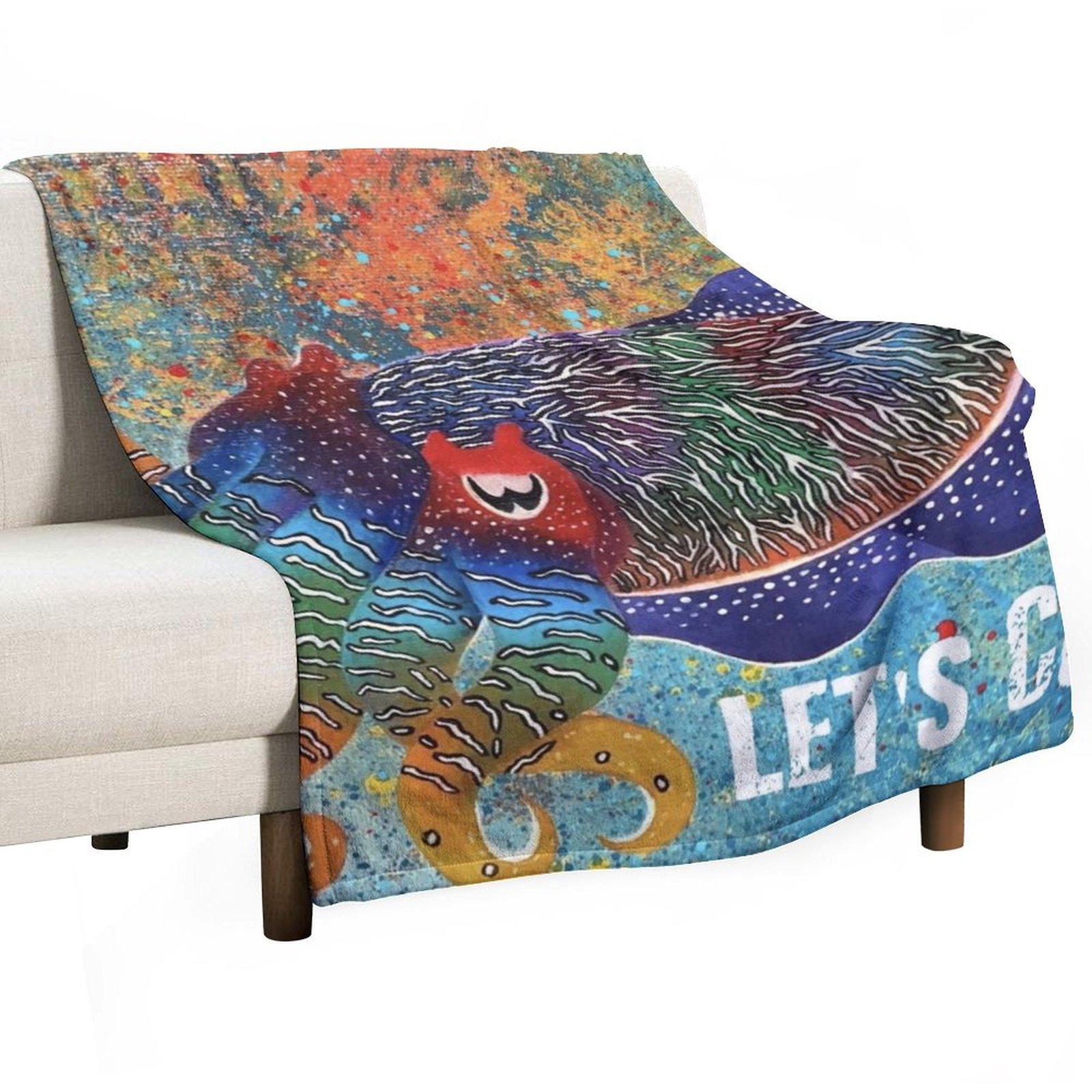 Let s Cuttle Throw Blanket Bed covers Blankets Sofas Of Decoration bed plaid valentine gift ideas Blankets 30x40in