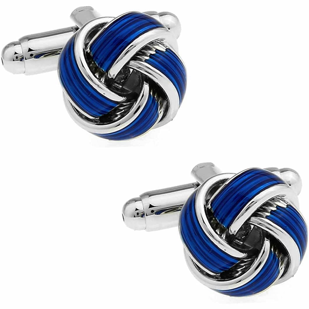 

Silver Blue Knot Cufflinks Cufflinks Cufflinks n02884