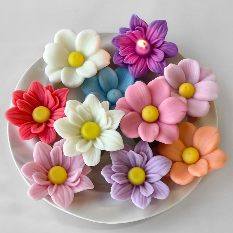 Flexible Silicone Mould for Handmade Floral Candle and Resin Craft