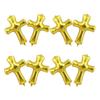 8Pcs Cross Shape Baptism Balloons Aluminum Foil Baby Shower Christening Decoration Party Balloon Prop Cross Shape Balloon