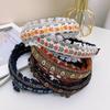 Vintage Headbands for Women Bohemian Ethnic Style Embroidery Flowers Girls Hair Bands Wide Hairband Hair Hoop Hair Accessories