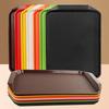 Qianshen Rectangular PP Non-Slip Serving Tray with Handles
