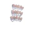 Hand-woven Armor Crystal Small Cat Eyes Sweet Little Fresh Flash Multi-color Flower Nail Art Patch