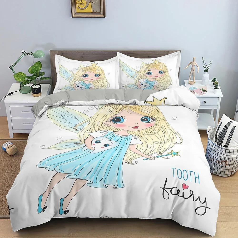 Makeup Gril Bedding Set Fastion Cartoon Duvet Cover Bedroom Comforter Covers Twin King Size Quilt Cover Home Textile