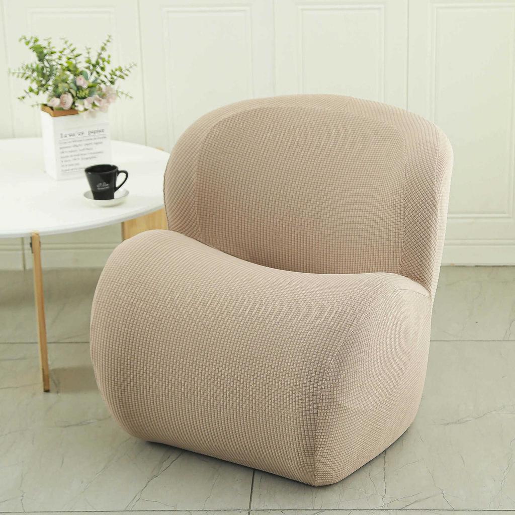 Elastisches Einzelsofa-Set All-Inclusive Internetcafé Universal Stuhlbezug Halbkreisförmiger Spind Kleiner Sofaüberwurf