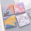 Oil Painting Notes Color Post Beautiful Scenery Student Handbook Decoration Message Memo Note Paper Memo Pad  Korean Stationery