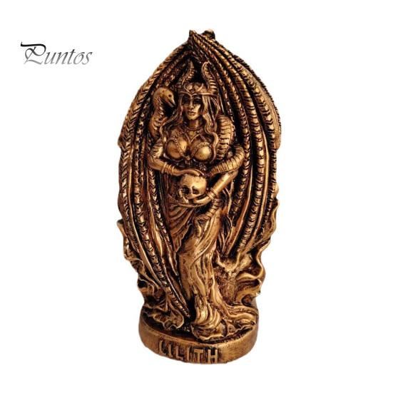 Creative Gift for Friends Retro Goddess Statue, Resin Ornament with Snake Skull, Waterproof Statue Collectable Figurine Indoor Desktop Shelf