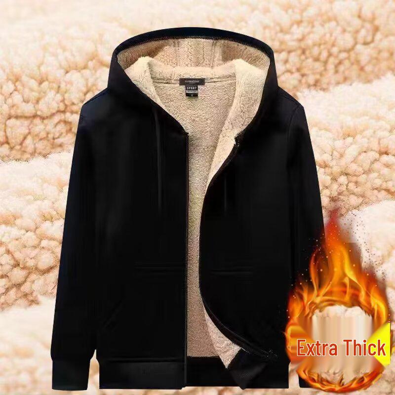 Men's Cross-Border Hoodie Jacket - Warm, Loose Casual Top for Autumn and Winter